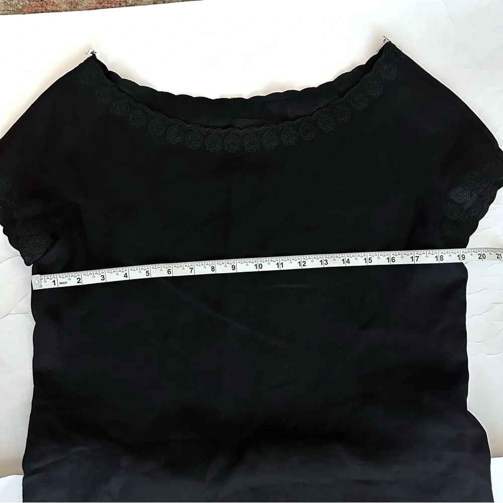 Vintage Derek Lam Linen Black Mini Dress - Picture 6 of 9